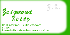 zsigmond keitz business card
